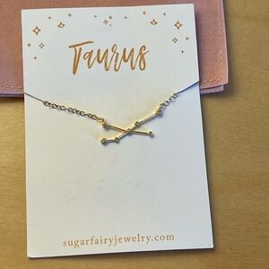 Gold Taurus Constellation Necklace